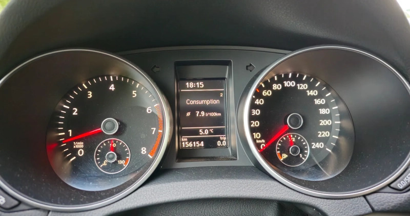 Volkswagen Golf cena 24900 przebieg: 156154, rok produkcji 2010 z Kraśnik małe 46